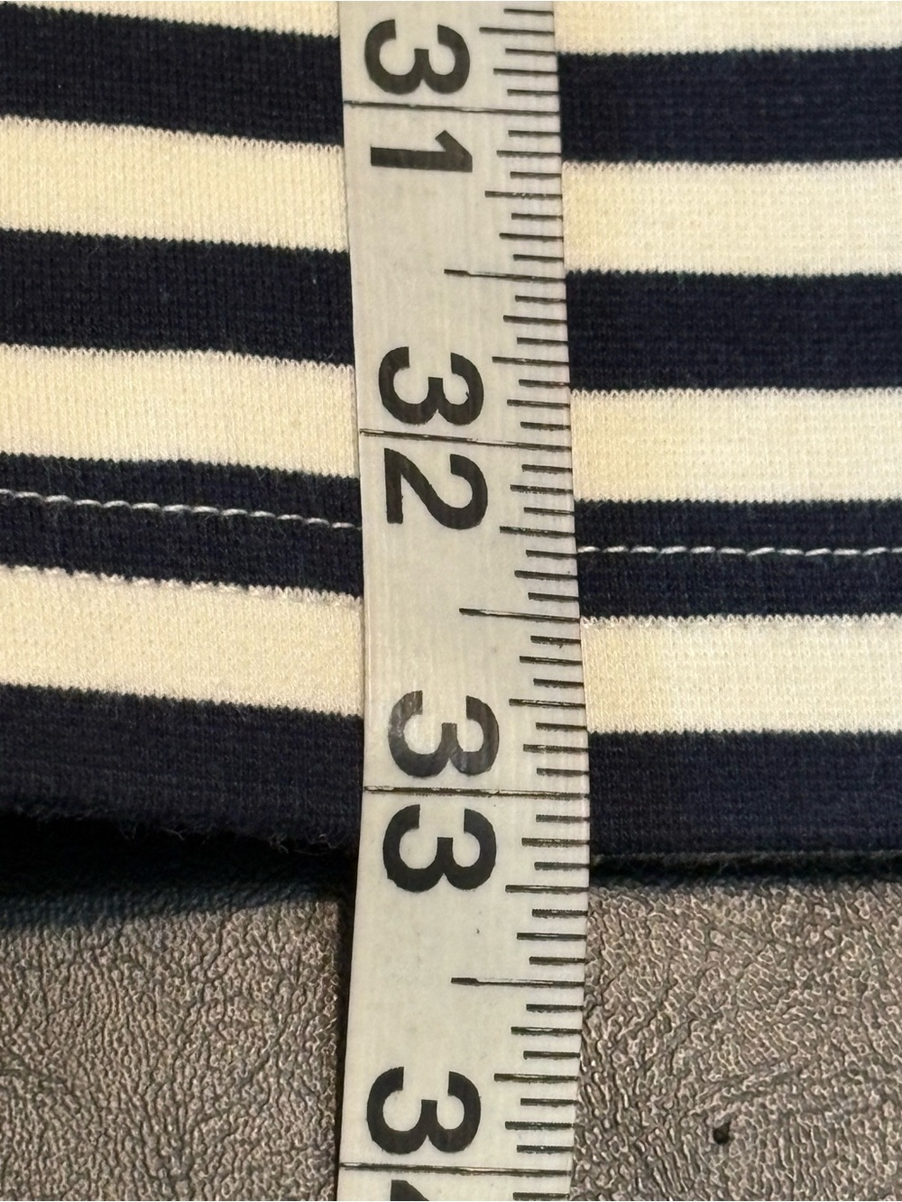 Tabitha Black and White Striped Midi Dress with Denim Patch Pockets - Picture 13 of 13
